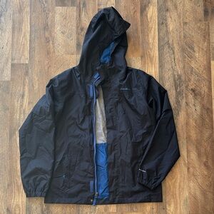 Eddie Bauer Kids Navy Blue Rain Jacket Windbreaker size XL 14